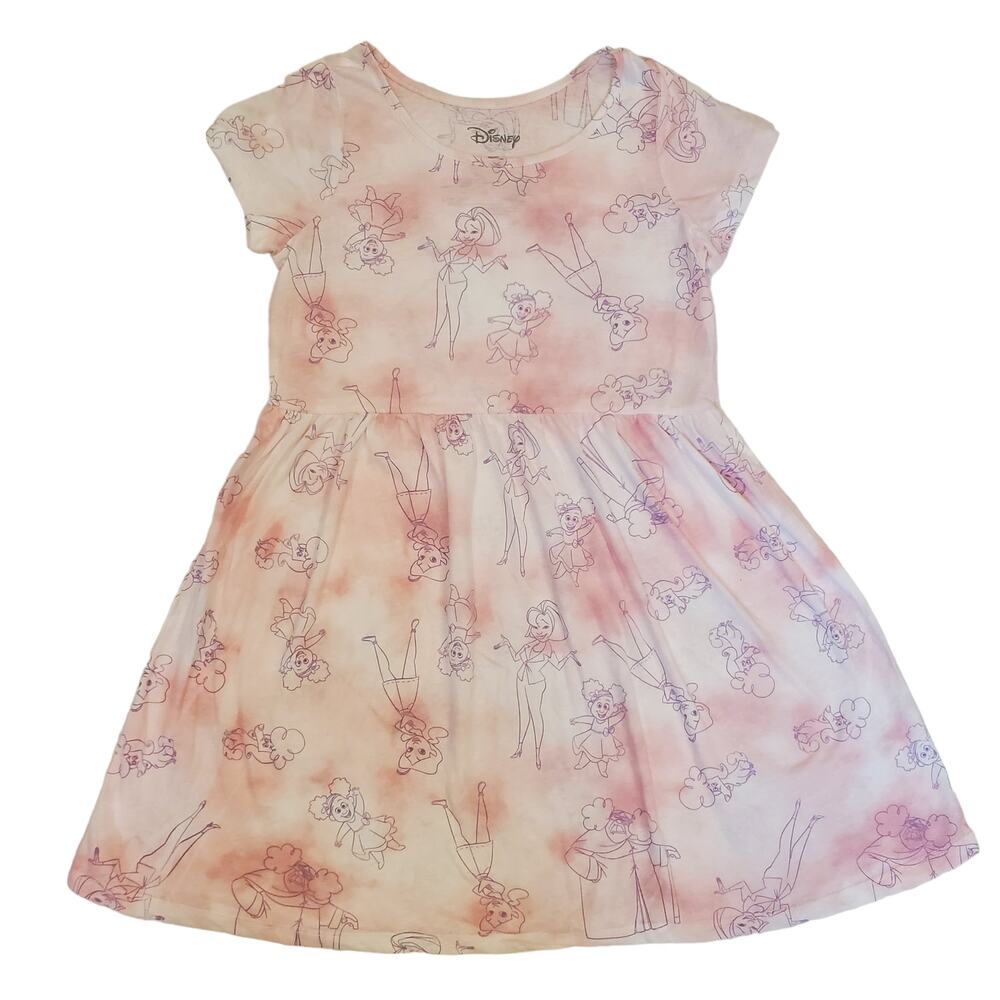 Disney The Proud Family Girls Dress Pink Size XL Cotton Disney Dress